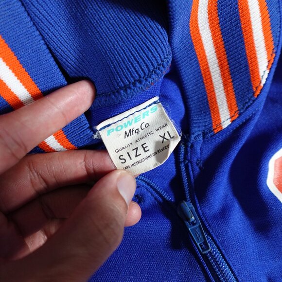 Vintage Bair Varsity 1/4 Zip Pullover Sweatshirt Mens XL (Fits M) Union Made 70s - Picture 3 of 10